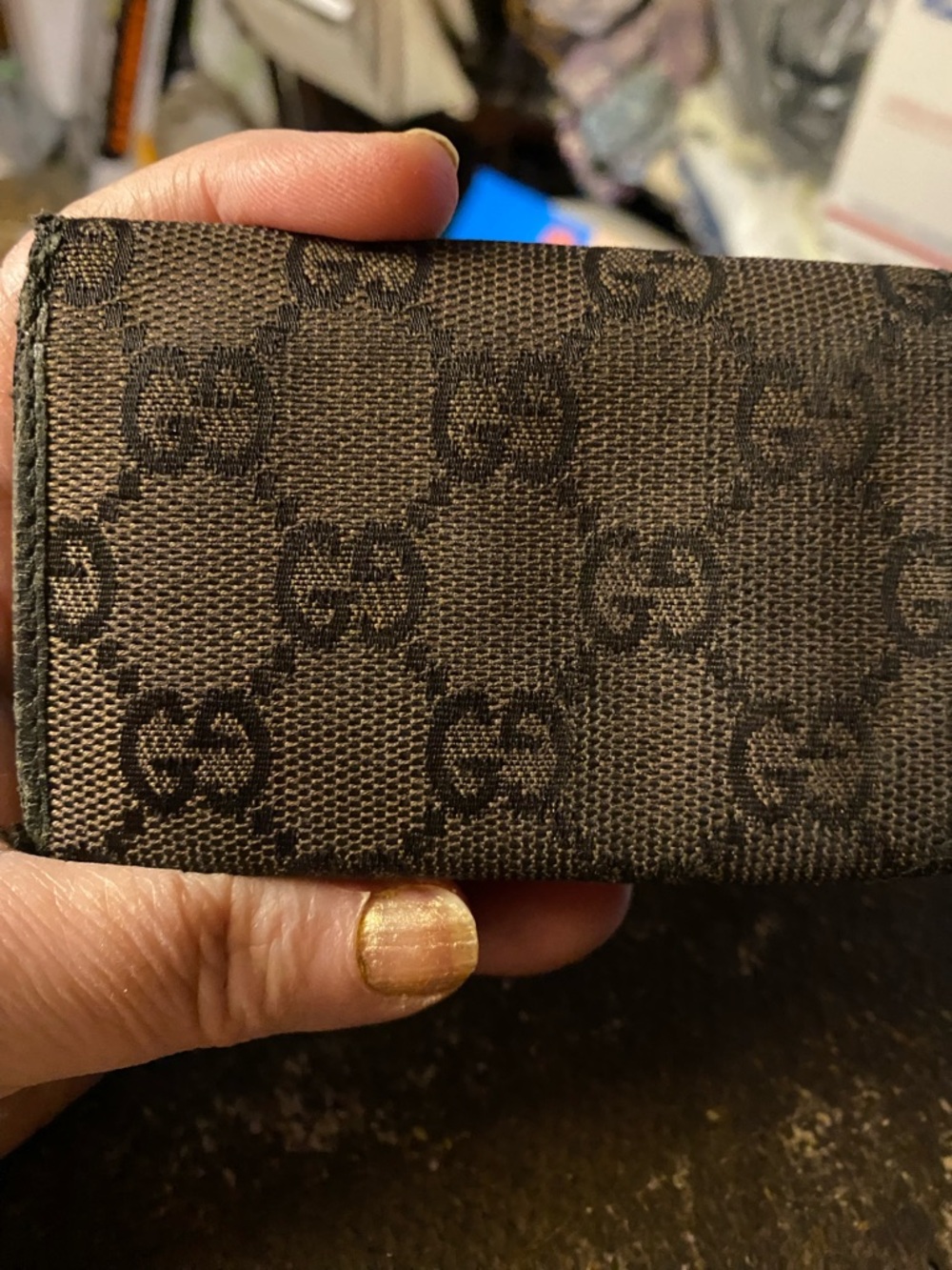 GUCCI VINTAGE MONAGRAM KEY CASE WALLET - Picture 5 of 10